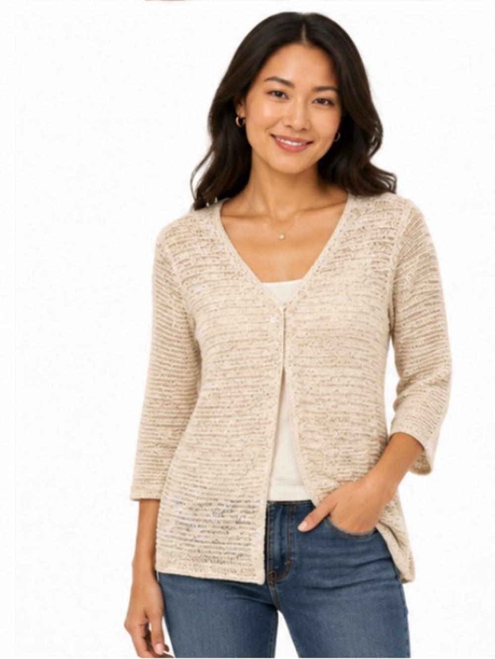 Valerie Steven’s Open-Front Sweater (NWT) - Picture 1 of 7
